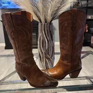 IDYLLWIND WOMEN'S SCALED-UP WESTERN BOOTS - SNIP TOE